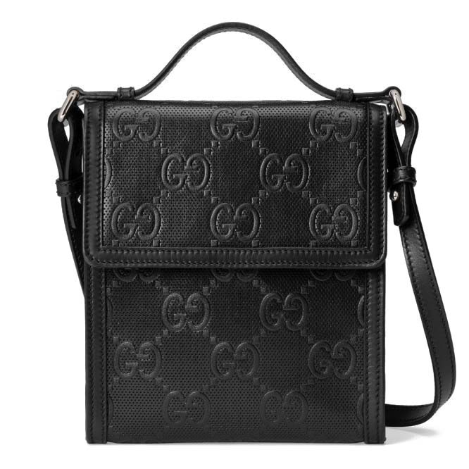 GUCCI GG EMBOSSED MESSENGER BAG 625782 (20.5*18*4cm) GUCCI GG EMBOSSED MESSENGER BAG 625782 (20.5*18*4cm)